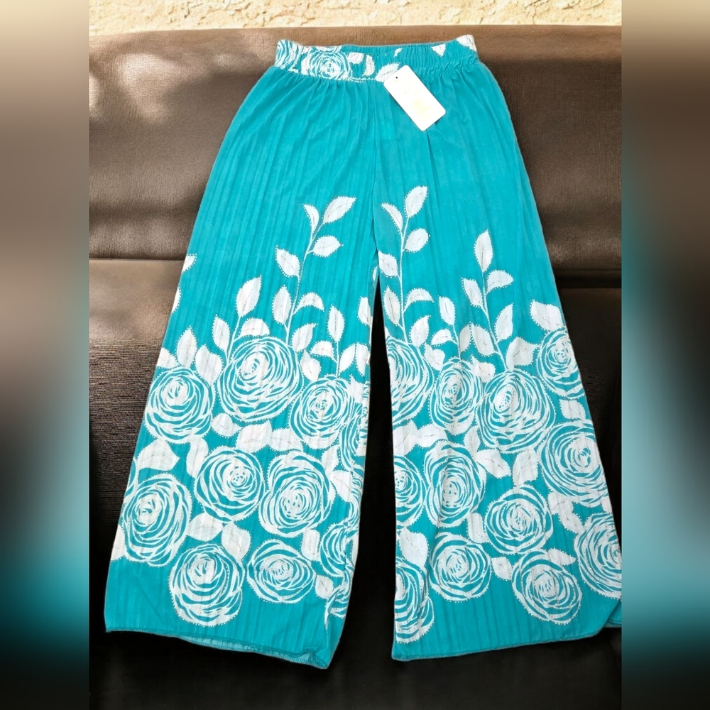 Sasa Fashion Sparkle Wide-Leg Pants Women 9ne Size S/M